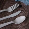 Disposable corn starch degradable cutlery set western